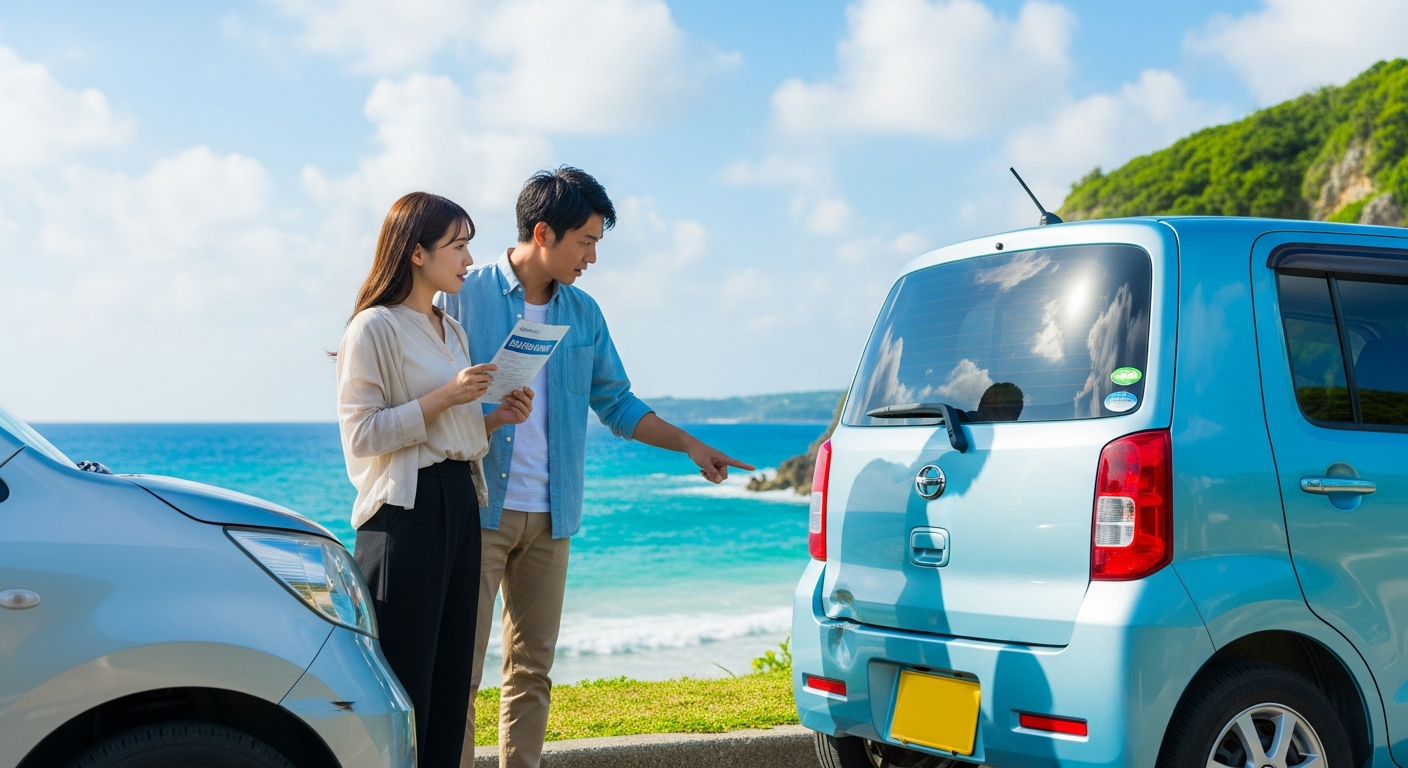沖縄YUYUレンタカーの車両補償を紹介するイメージ画像